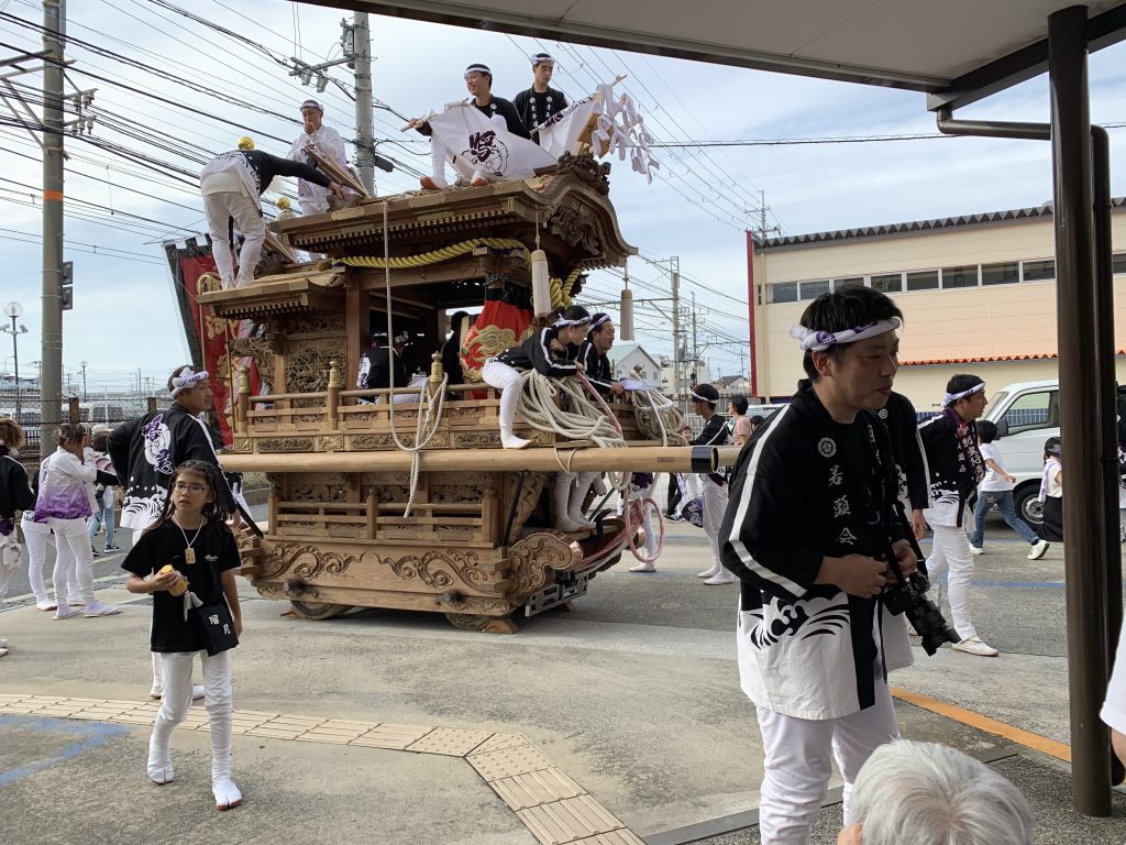 鳴尾秋祭試験曳き！！(令和元年9月29日)