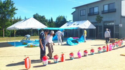 皆さんで地蔵盆へ・・・