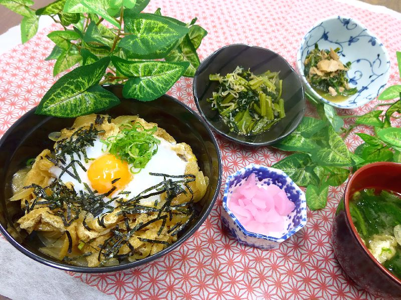 きつね丼！！(^_−)−☆