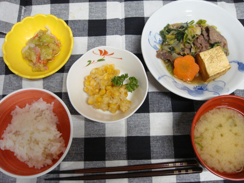 くみのき苑本部　すき焼き風煮物