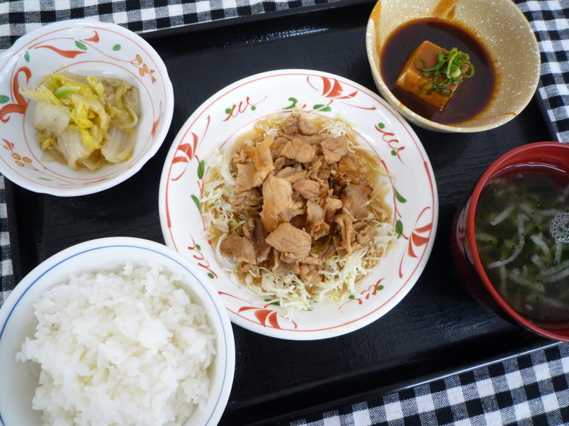 くみのき苑ゆらら　豚肉の生姜焼