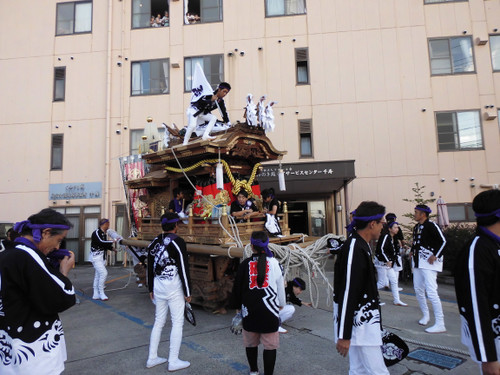 ☆　試験曳行　だんじり祭りが近くなりました。　☆