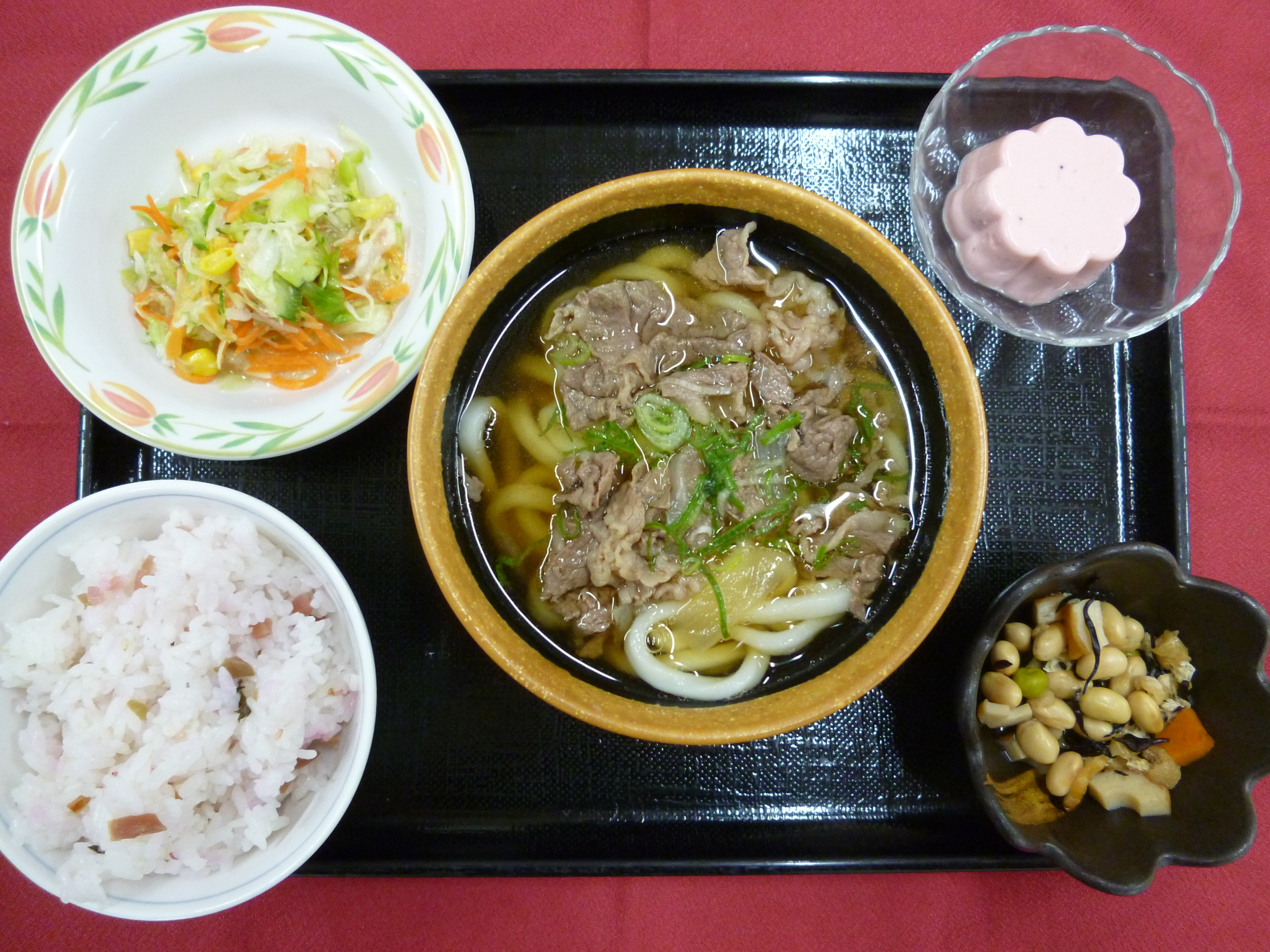 くみのき苑ゆらら　肉うどん