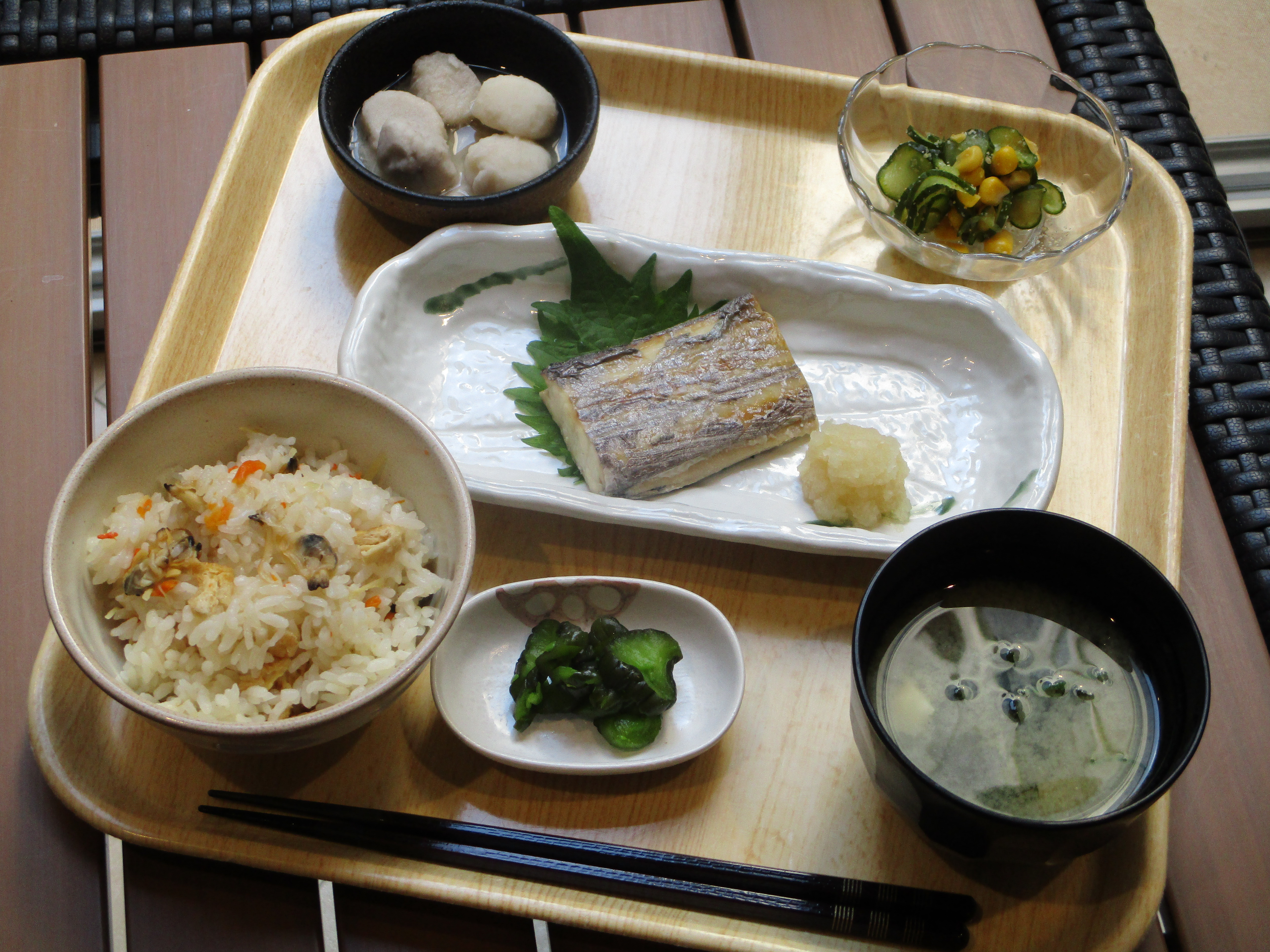 くみのき苑しらさぎ　太刀魚の塩焼き