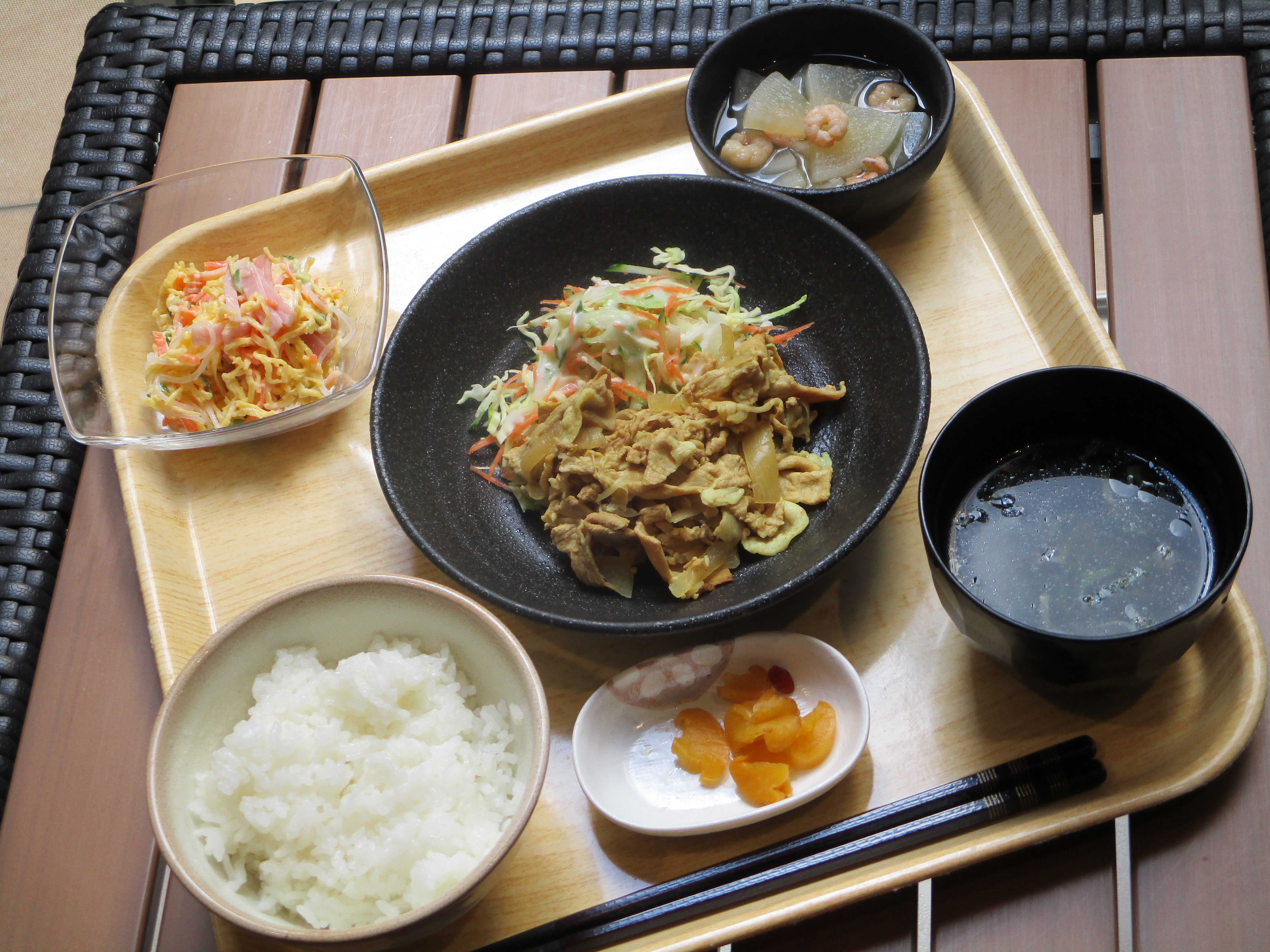 くみのき苑しらさぎ　豚肉のカレー照焼