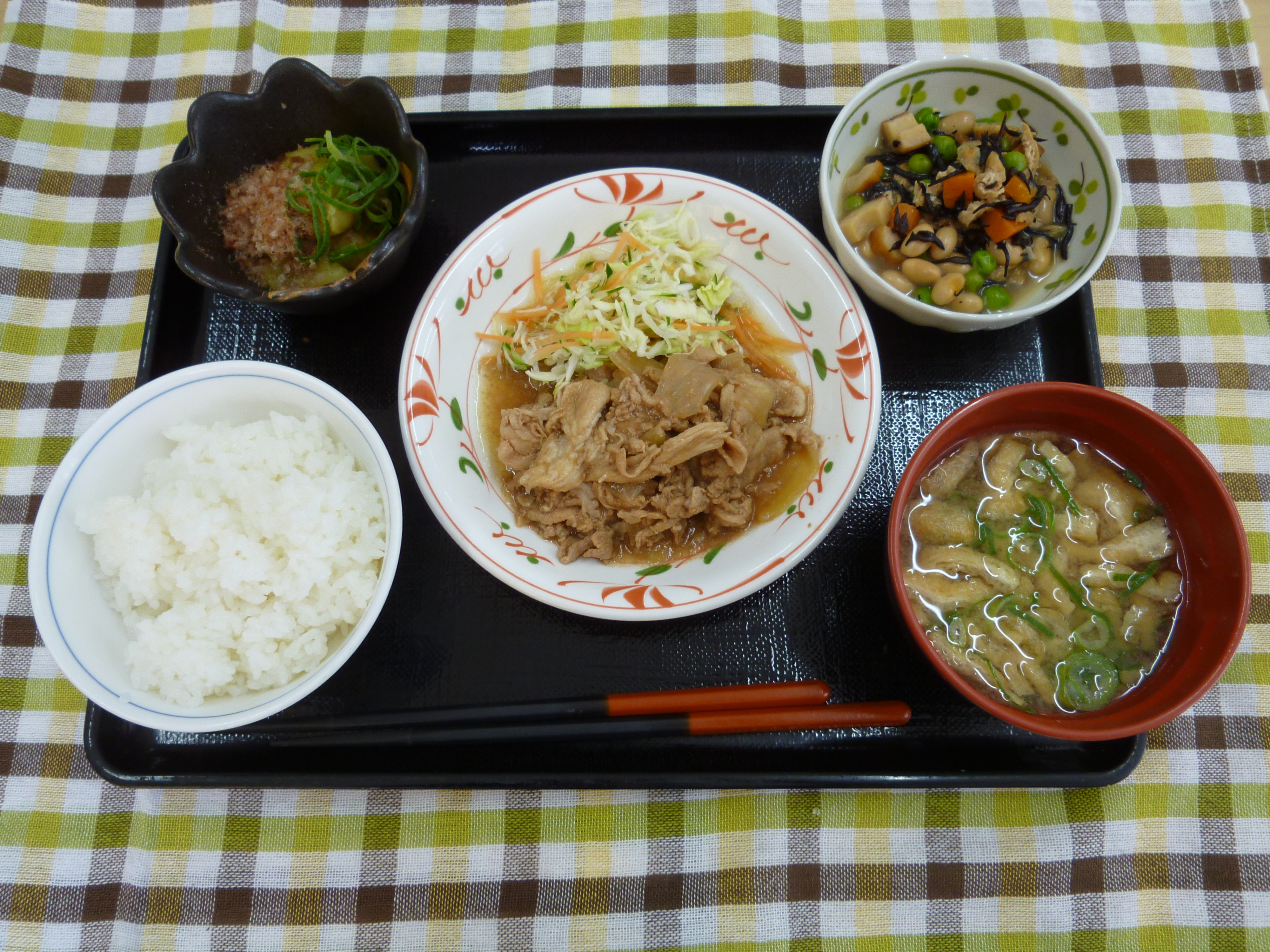 くみのき苑ゆらら　豚肉の生姜焼