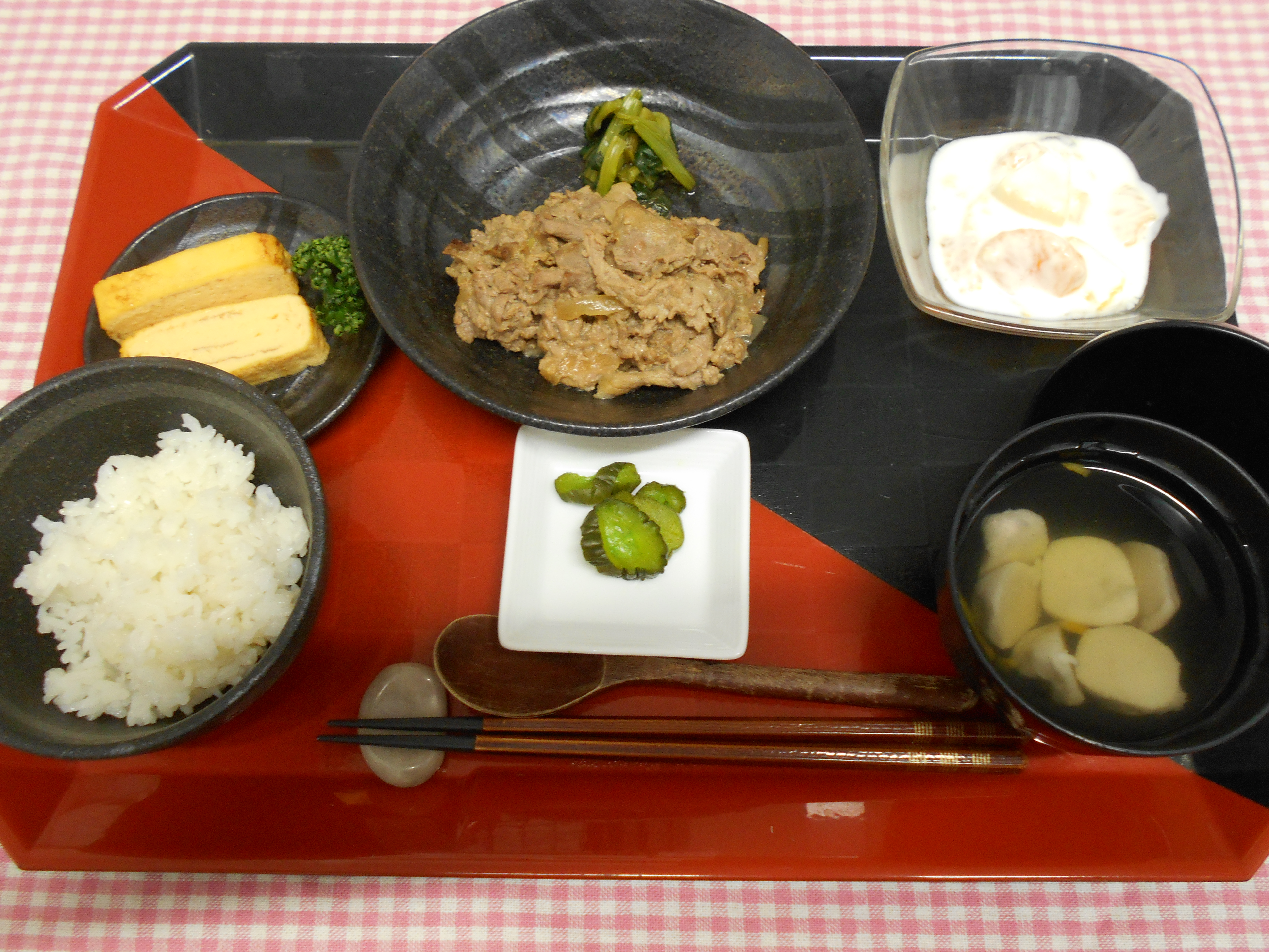 🐄くみのき苑 もず陵南　牛肉の味噌焼🐄