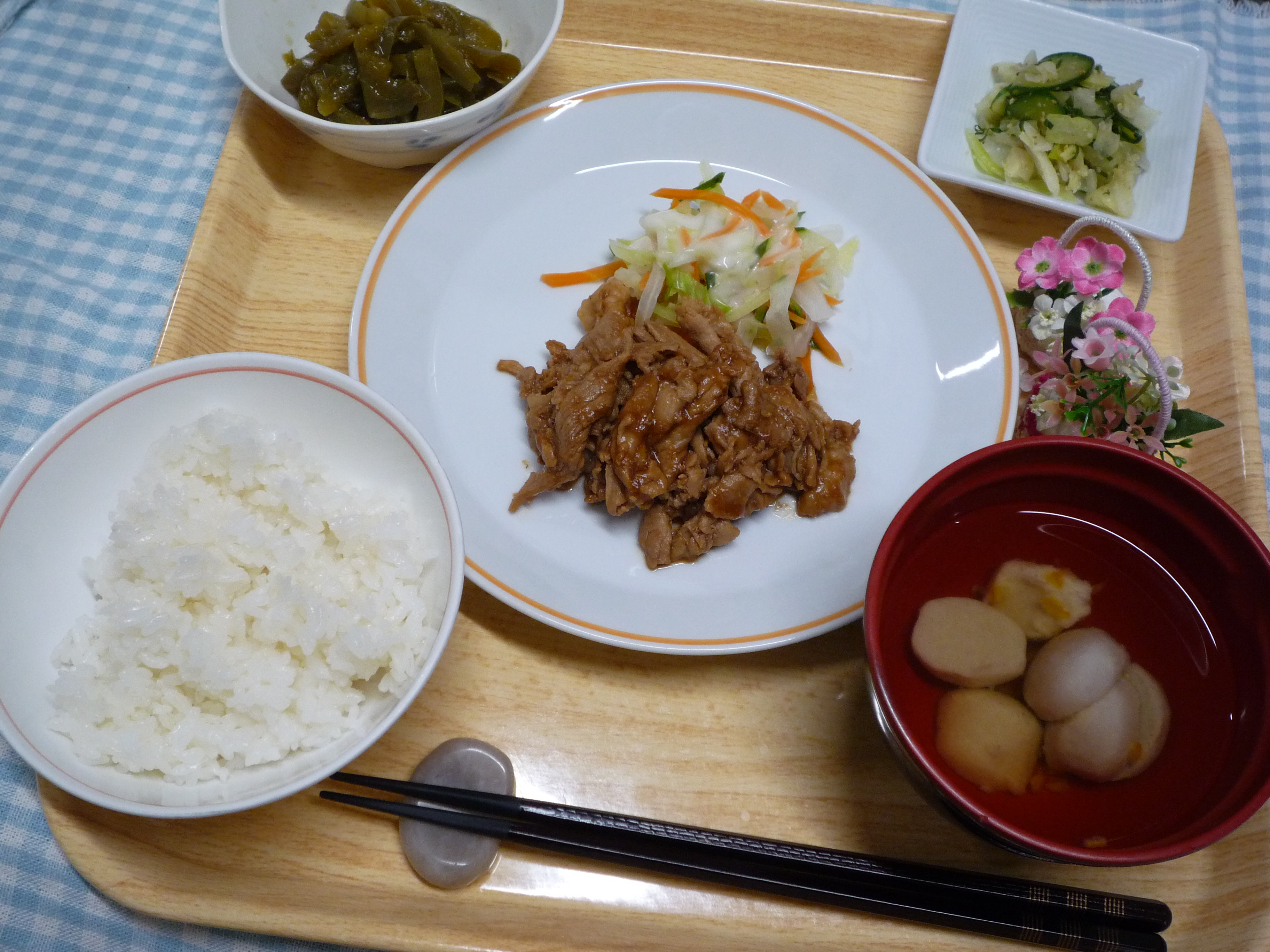 くみのき苑本部　豚肉のトンテキ風