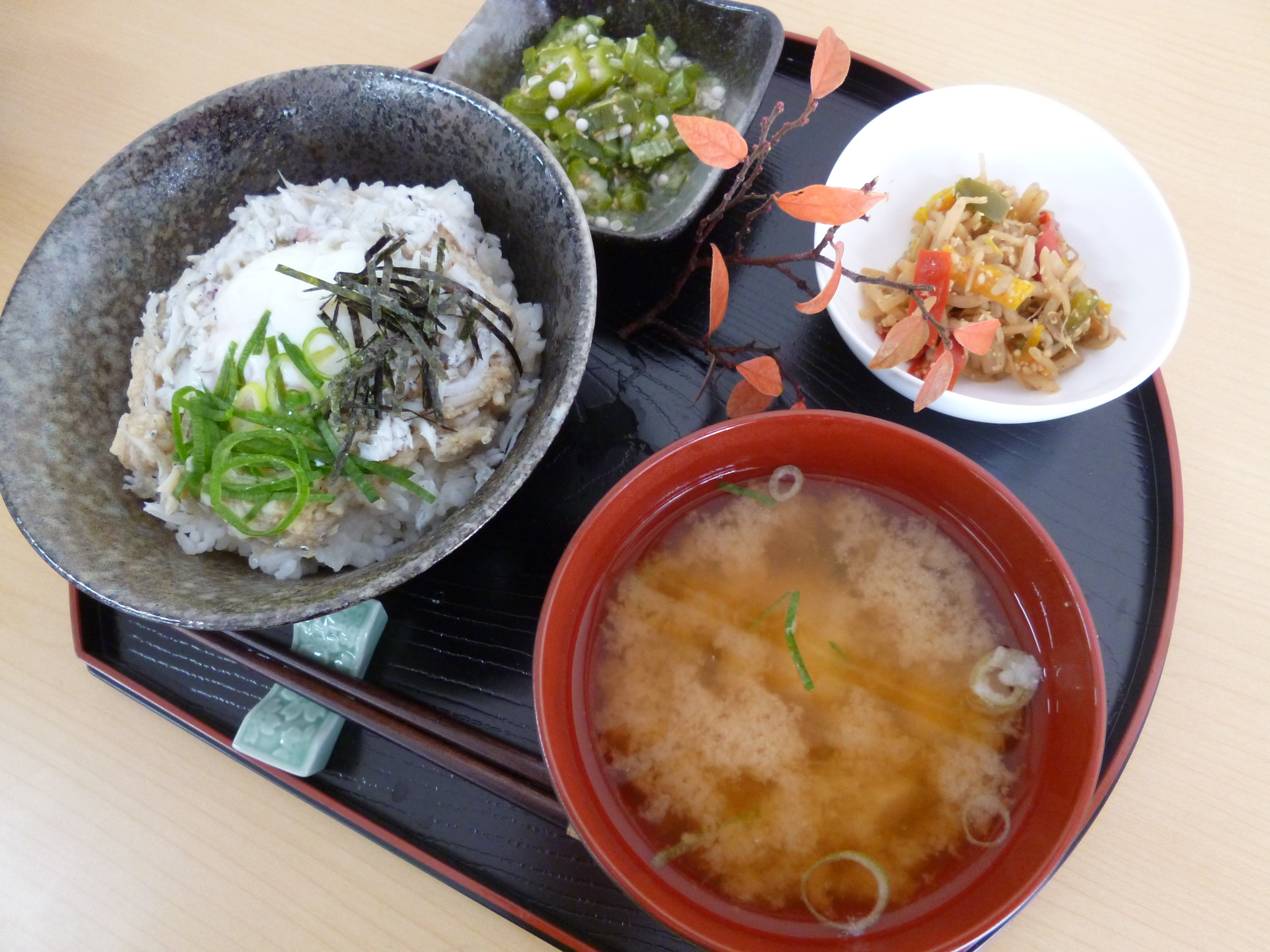 くみのき苑ゆらら　釜揚げシラス丼