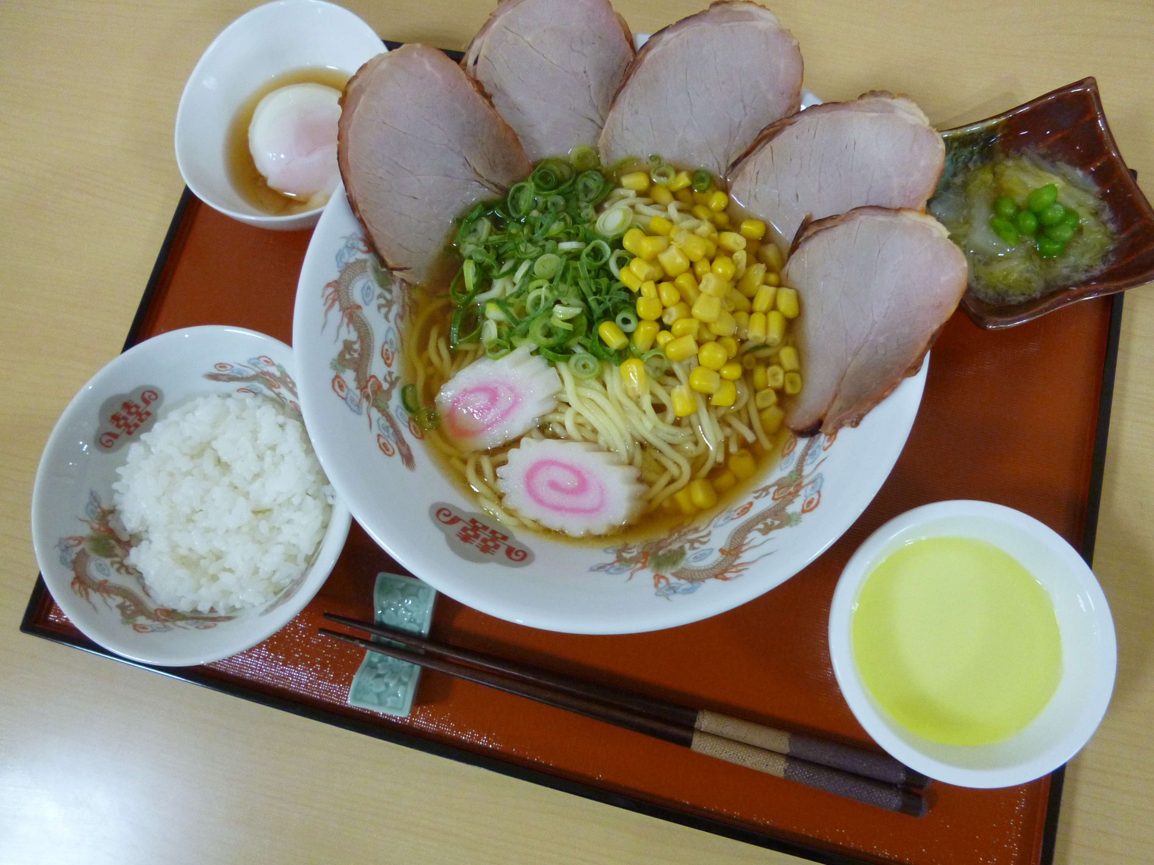 くみのき苑ゆらら　醤油ラーメン