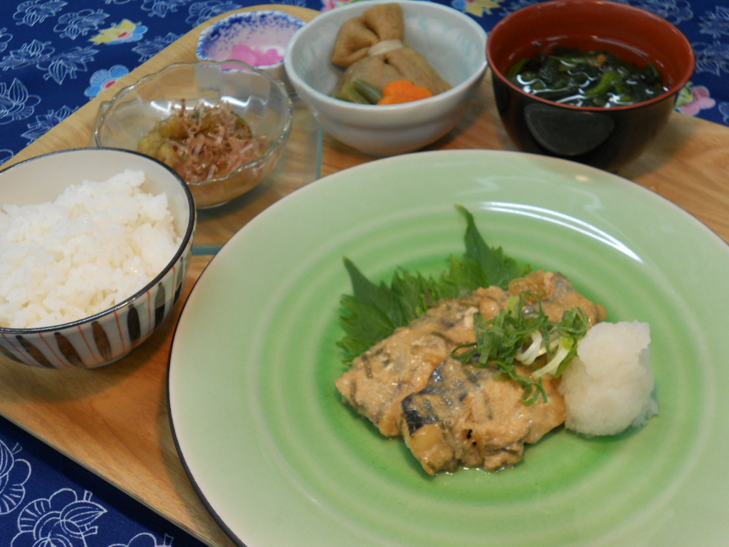 くみのき苑　堺北　白身魚のねぎ味噌焼