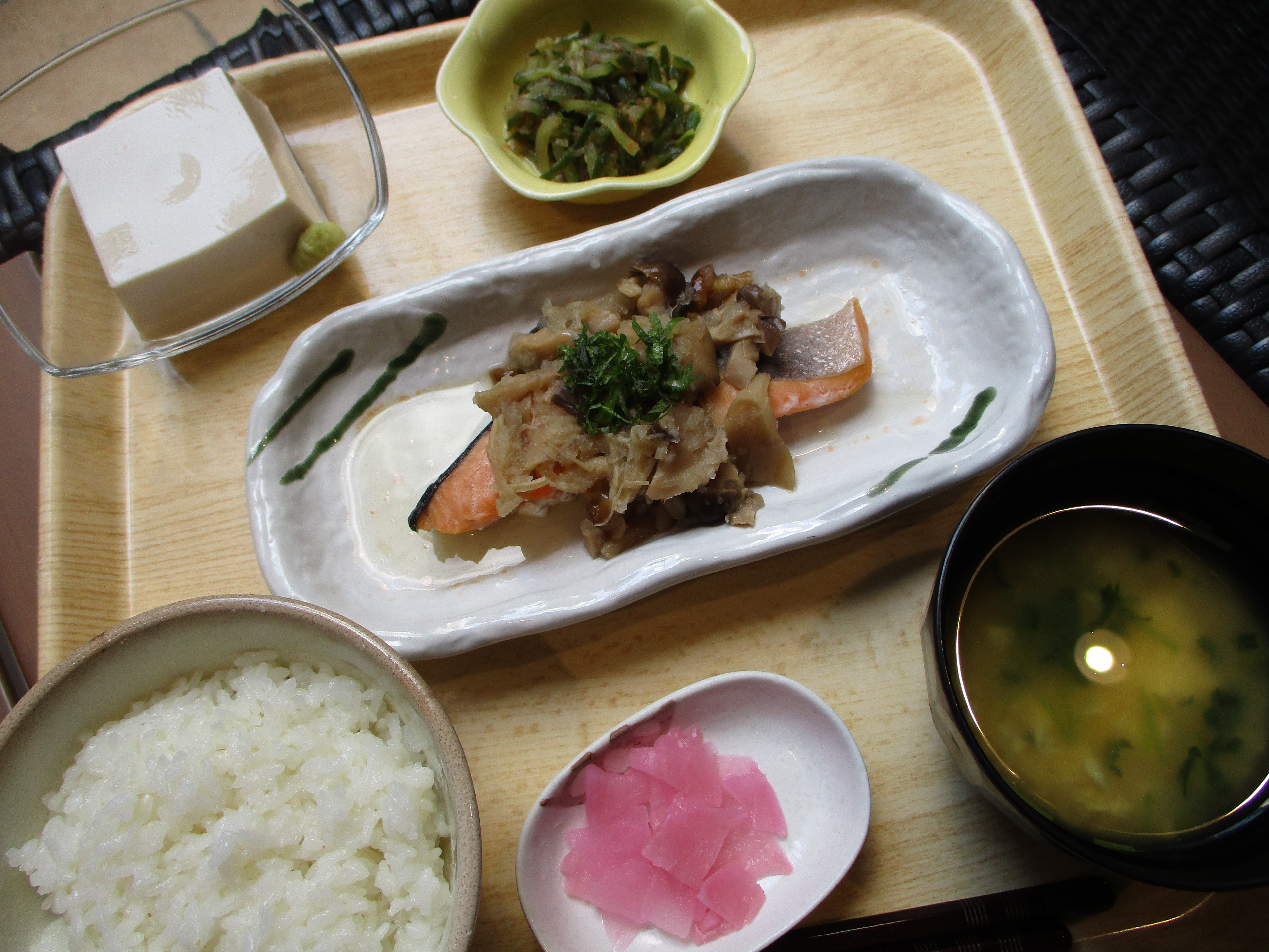 くみのき苑しらさぎ　焼鮭の香味卸かけ