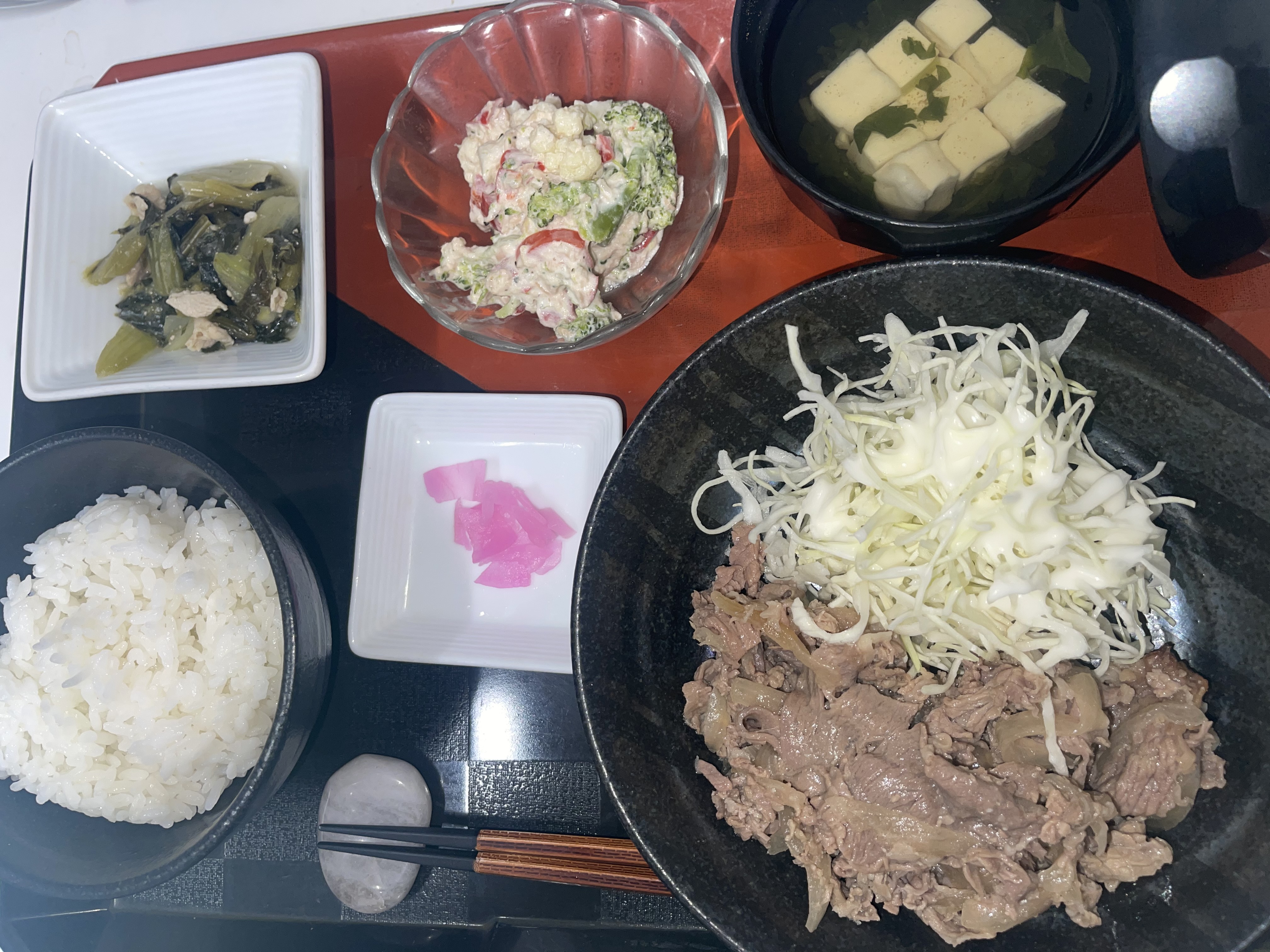 くみのき苑もず陵南　牛肉の味噌焼