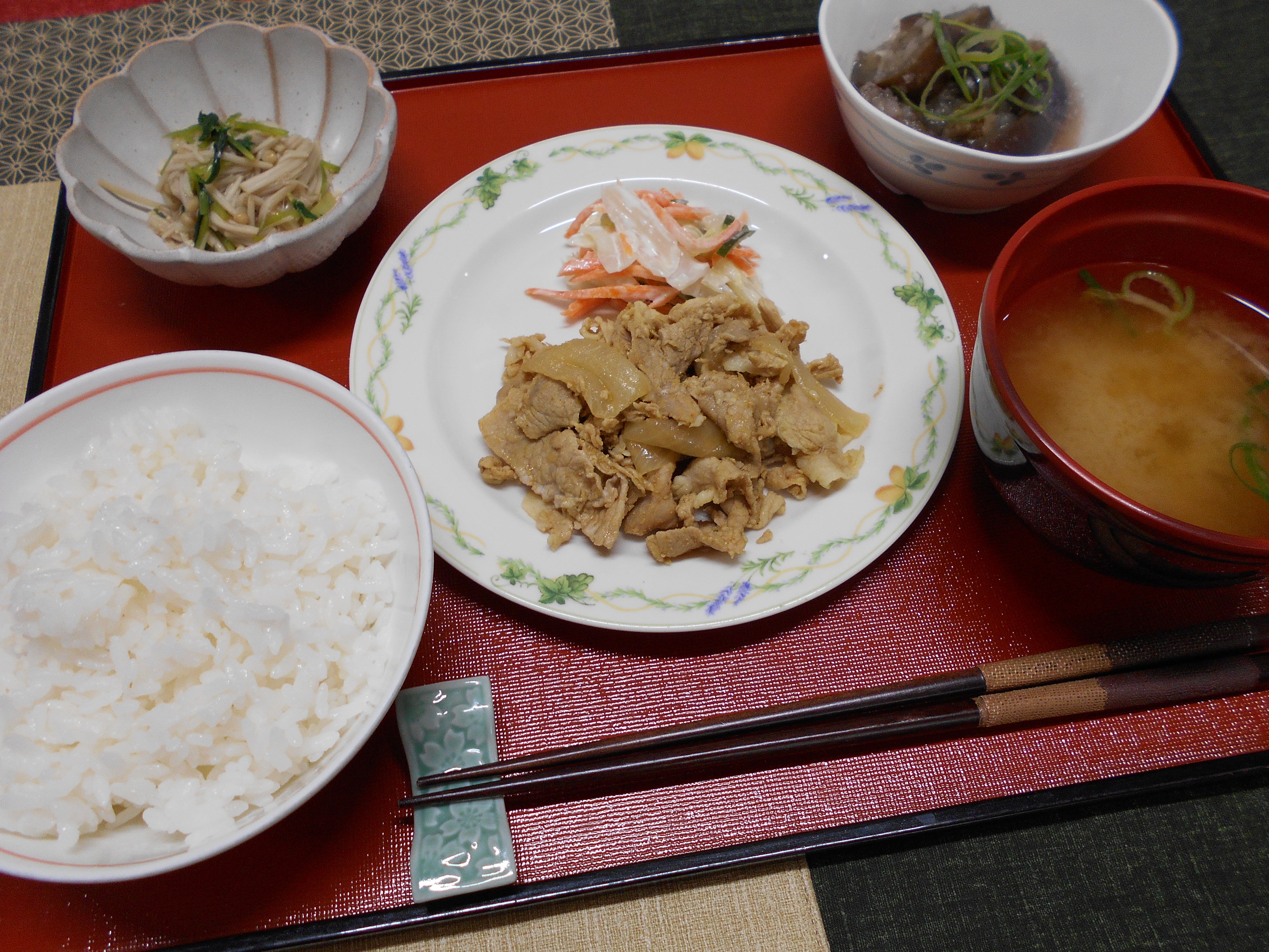 くみのき苑本部　豚肉のカレー照焼