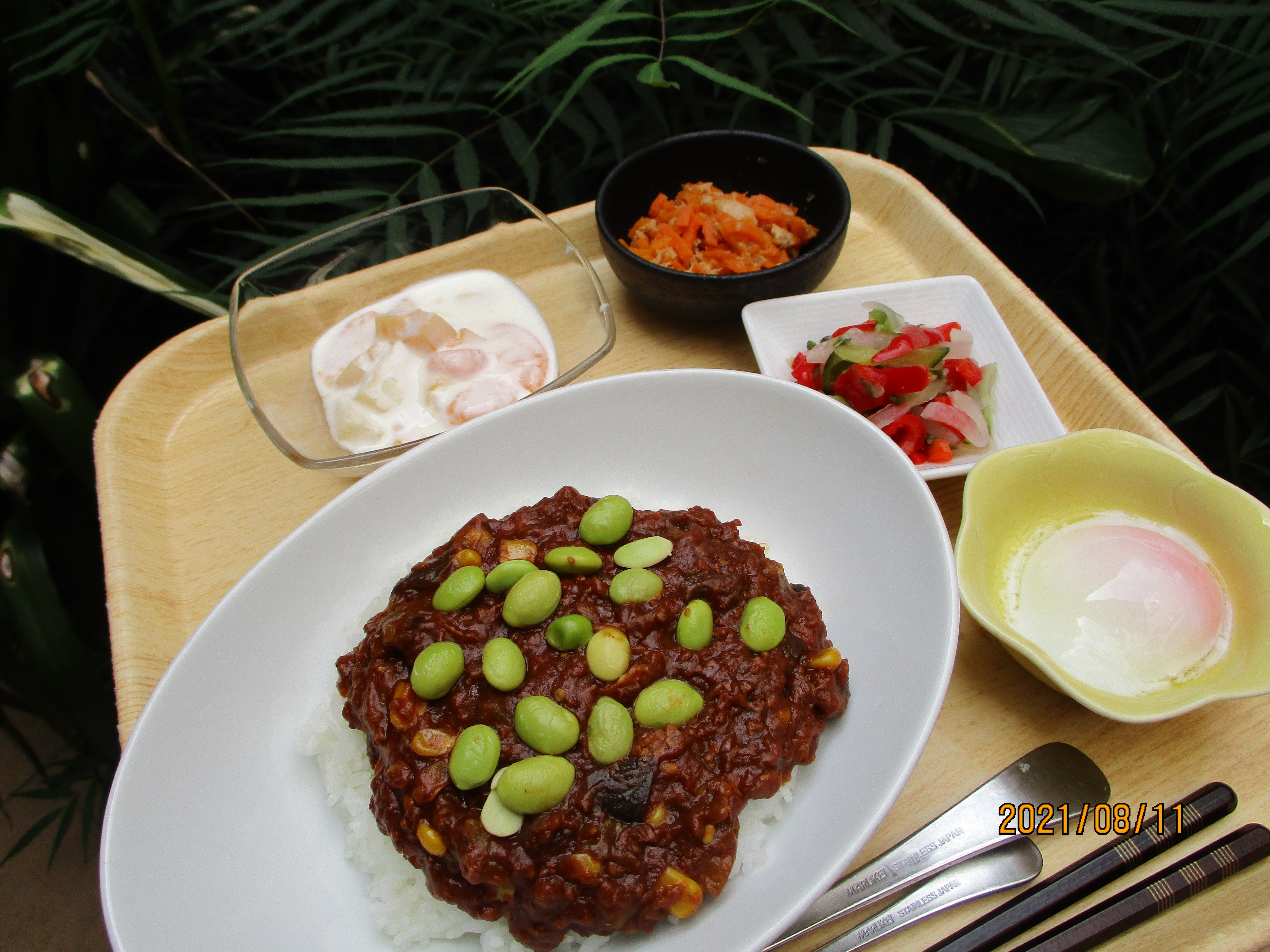 くみのき苑しらさぎ　夏野菜キーマカレー