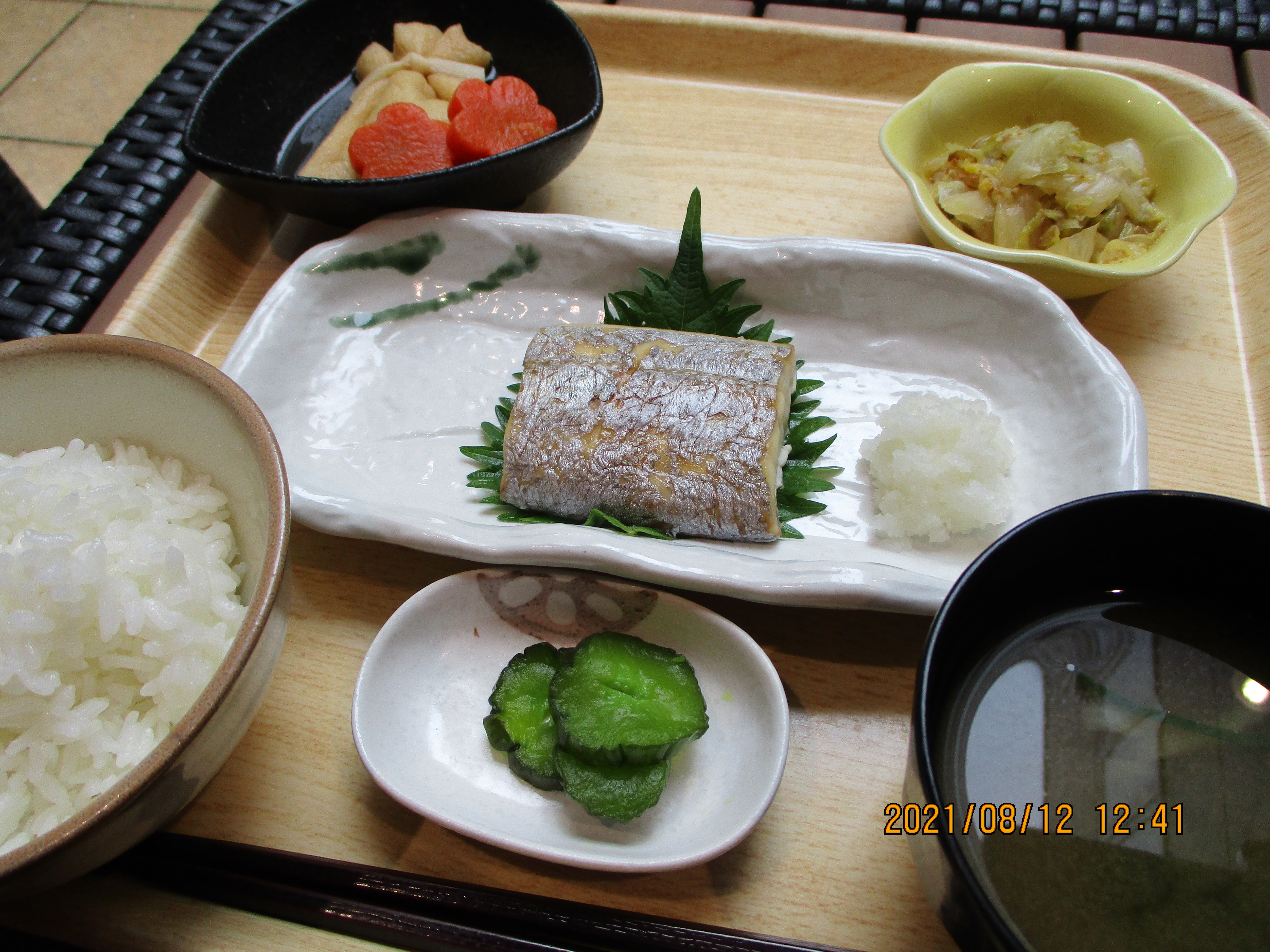 くみのき苑しらさぎ　太刀魚の塩焼