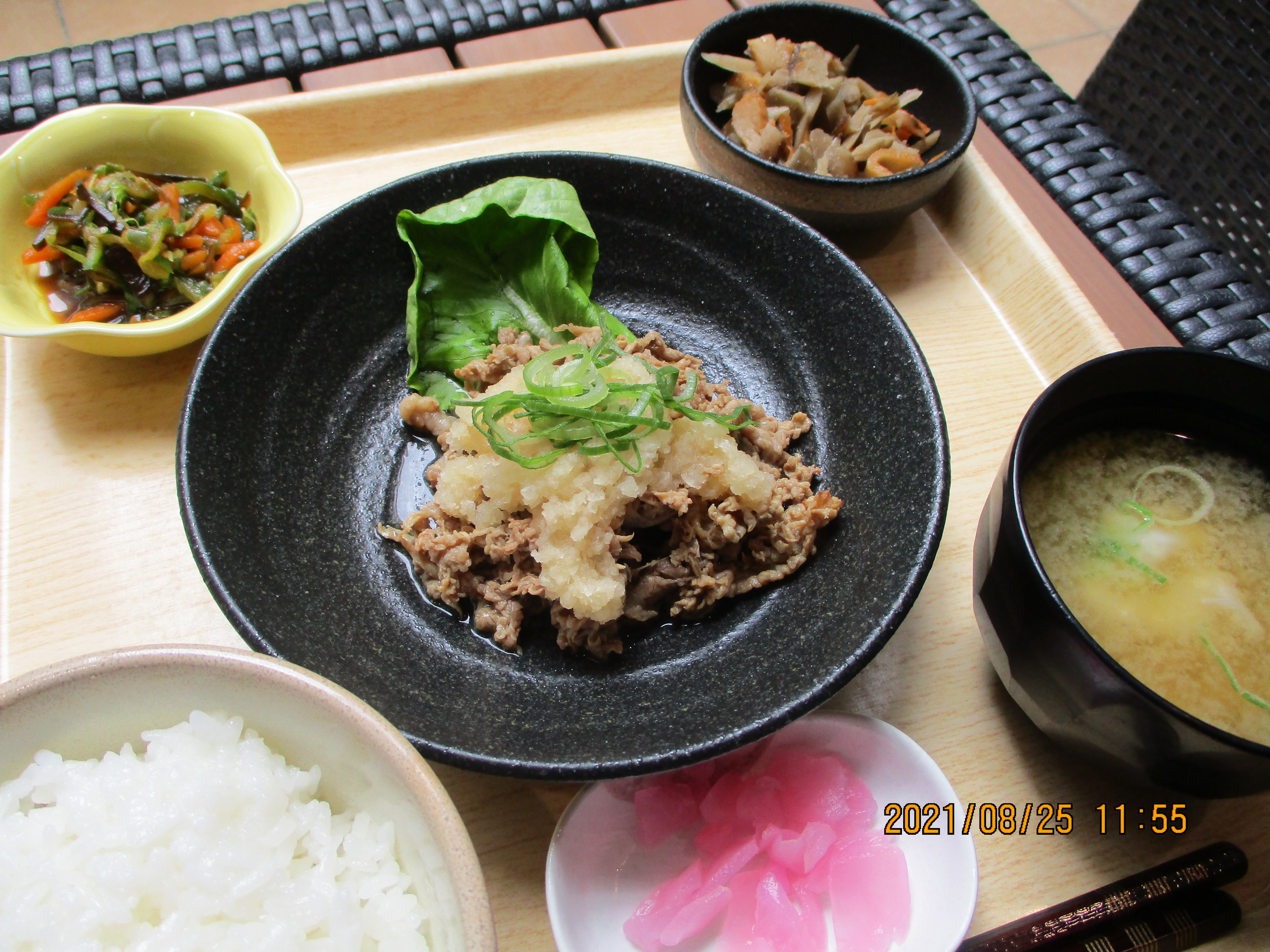 くみのき苑しらさぎ　牛肉の卸ポン酢