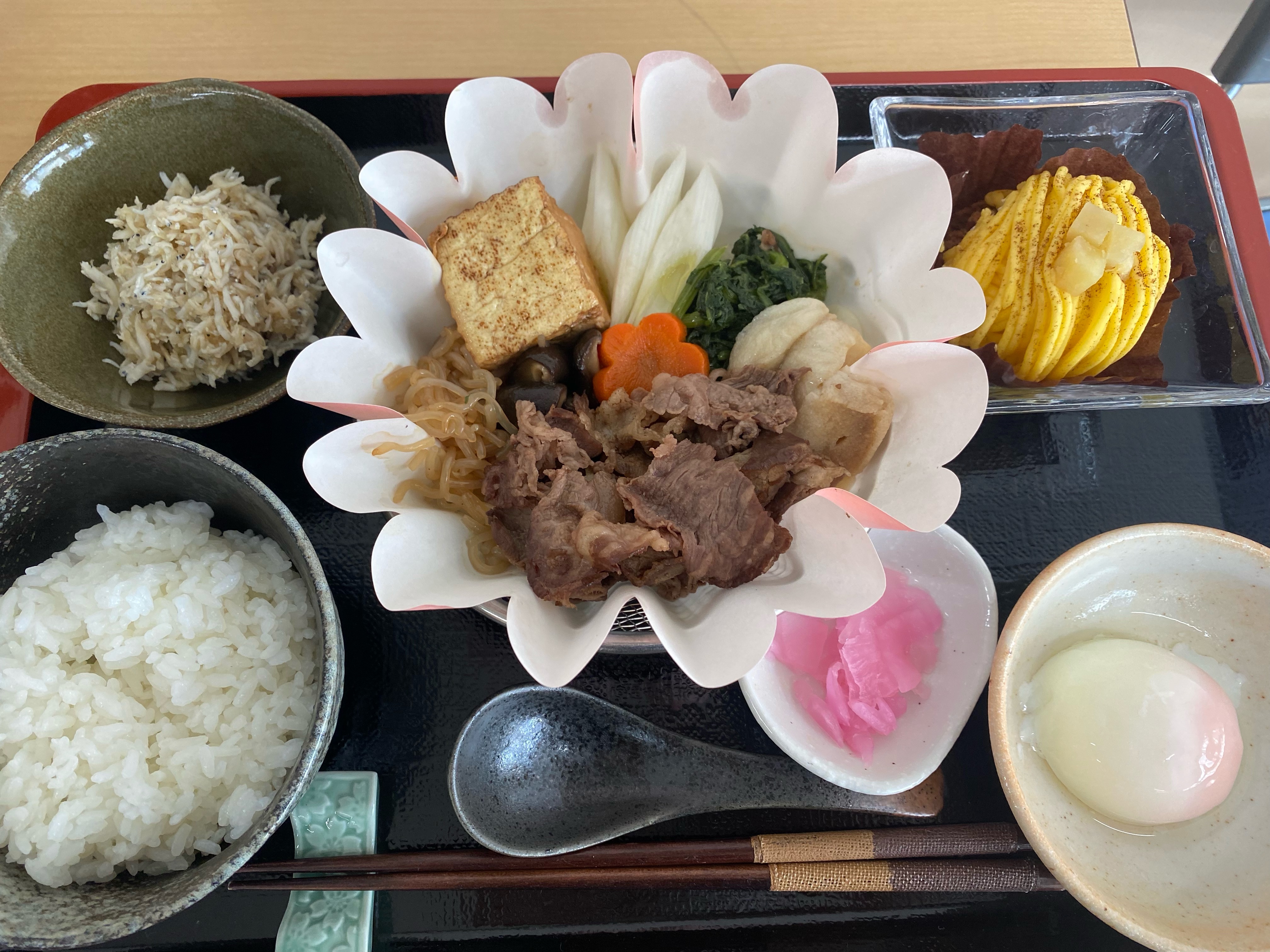 くみのき苑ゆらら　すき焼き鍋　