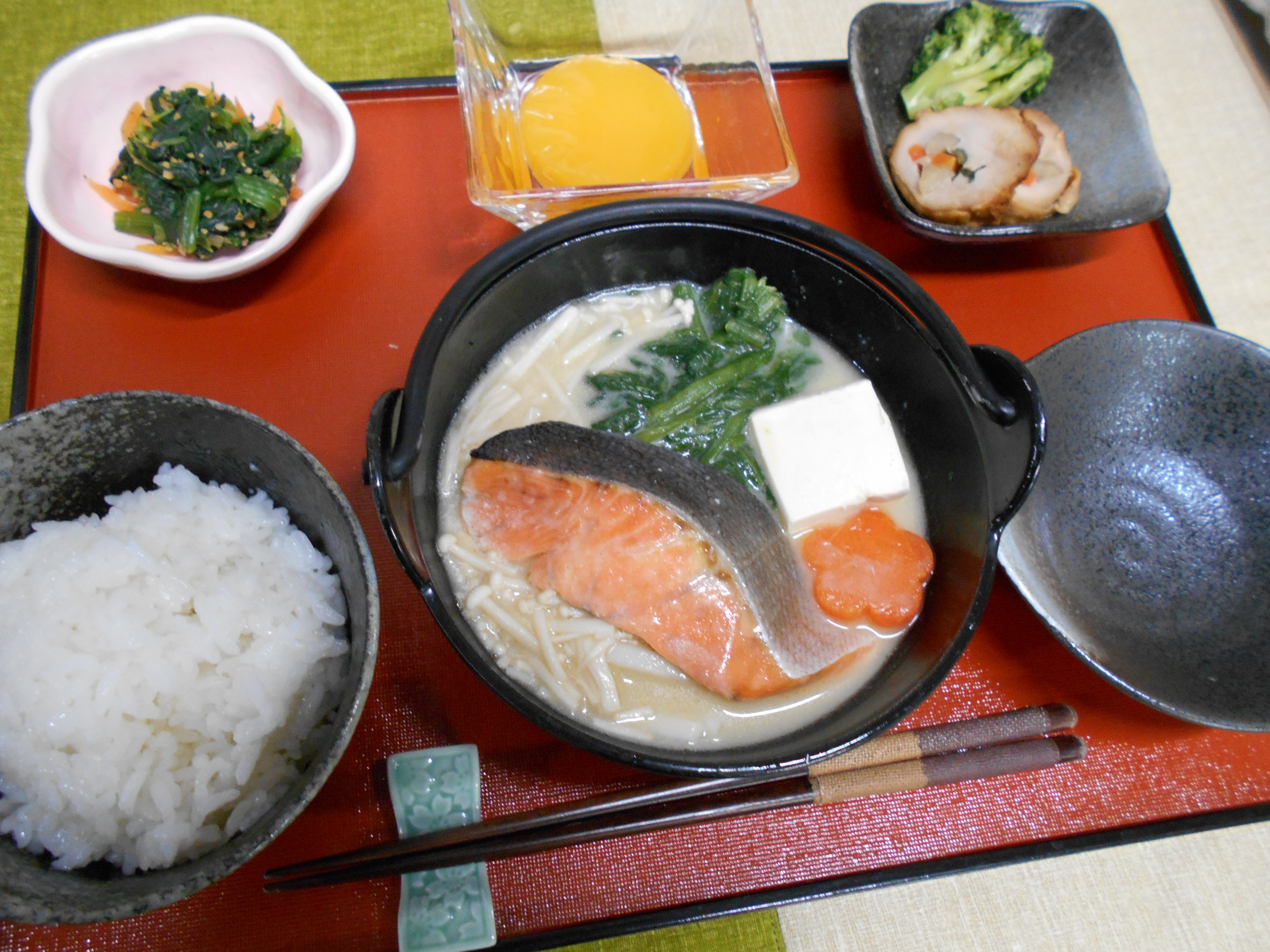 くみのき苑本部　バター味噌鍋