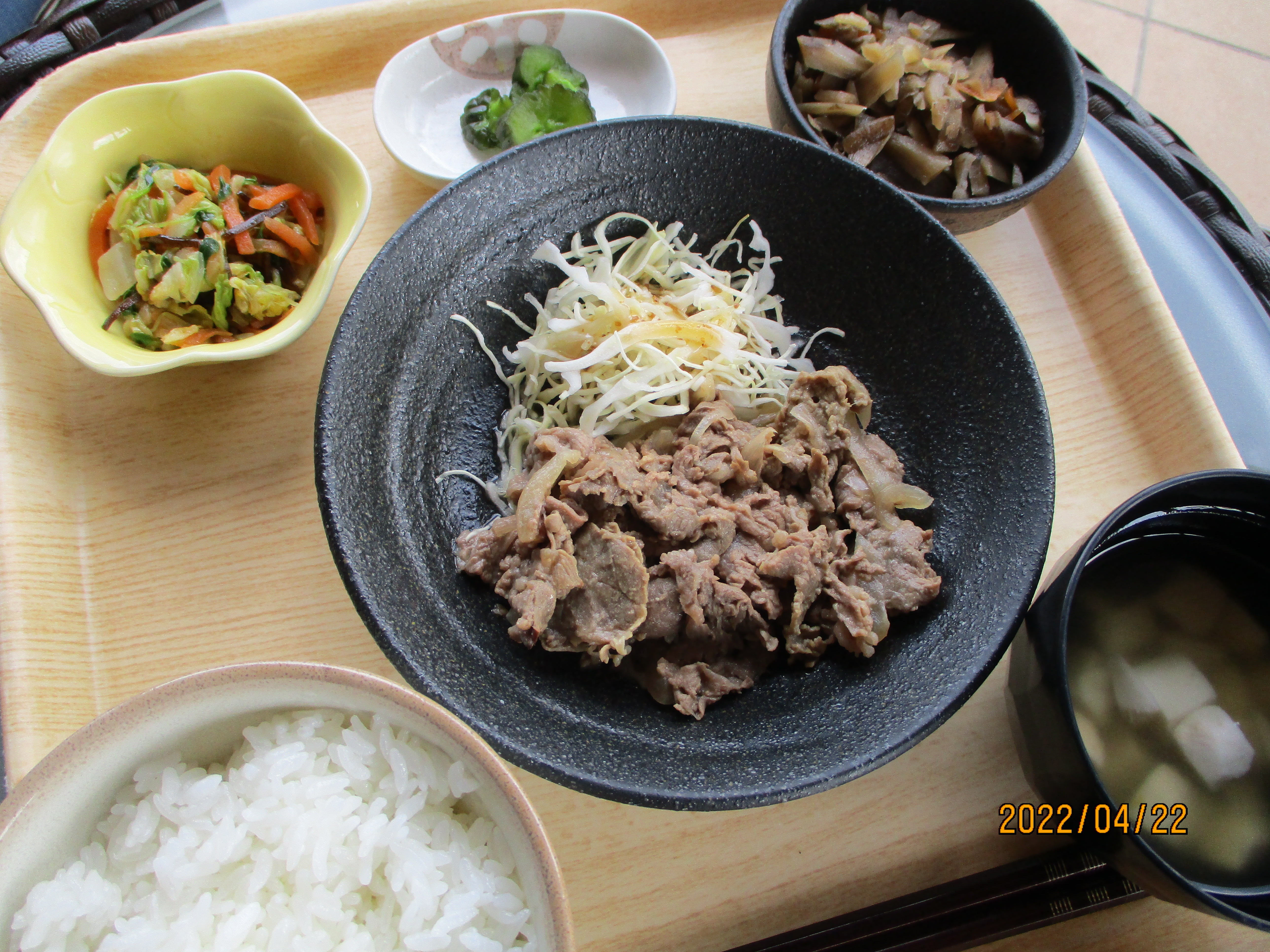 くみのき苑しらさぎ　牛肉の味噌焼