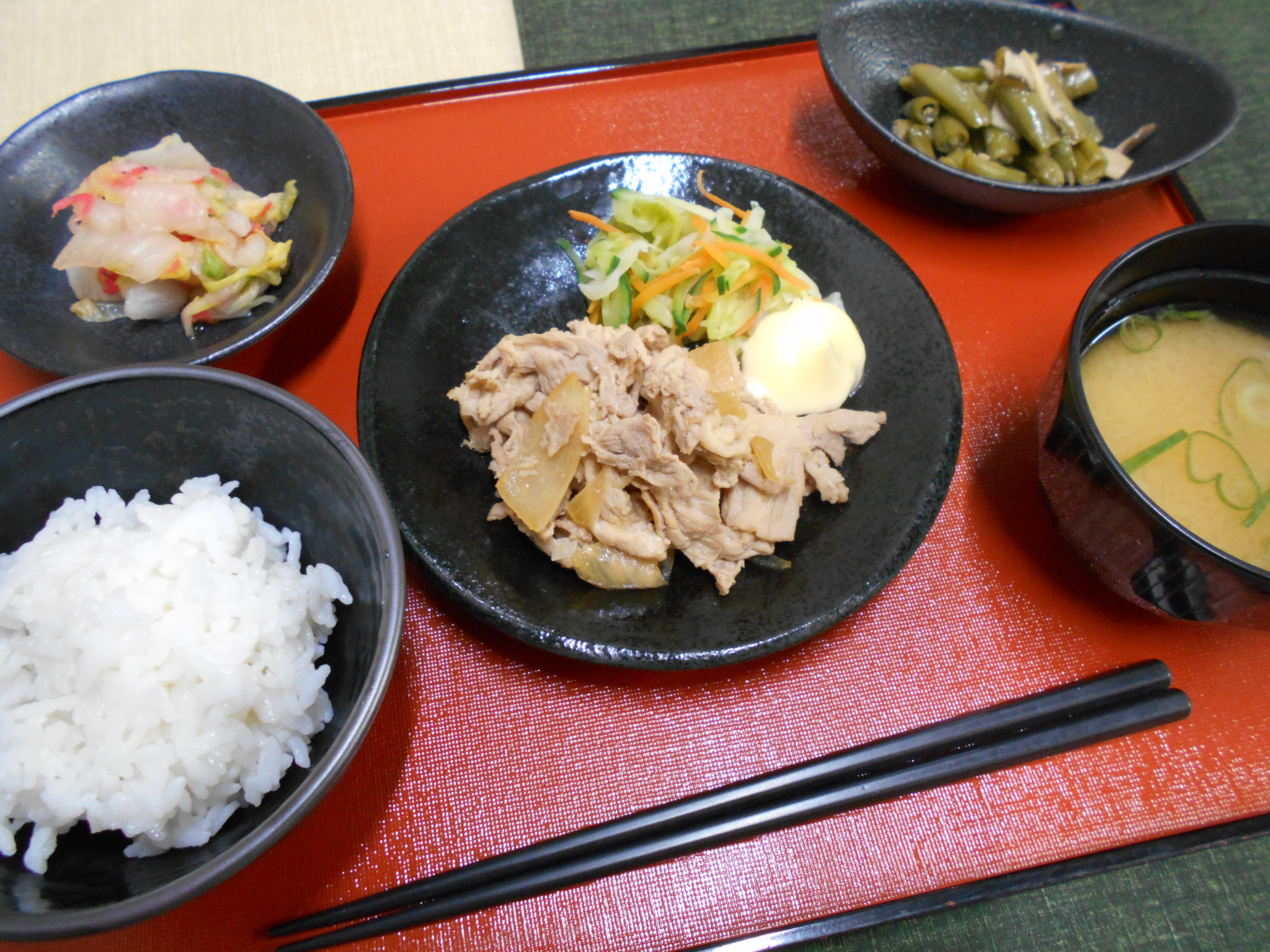 くみのき苑本部　豚肉の生姜焼