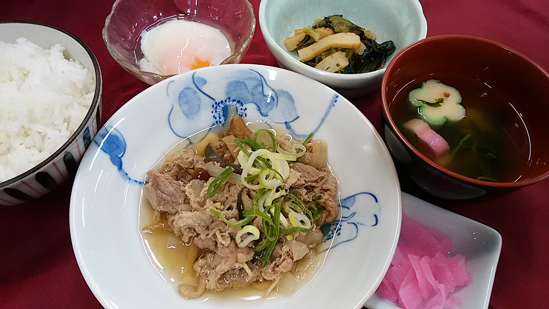 くみのき苑堺北　牛肉ときのこのすき煮