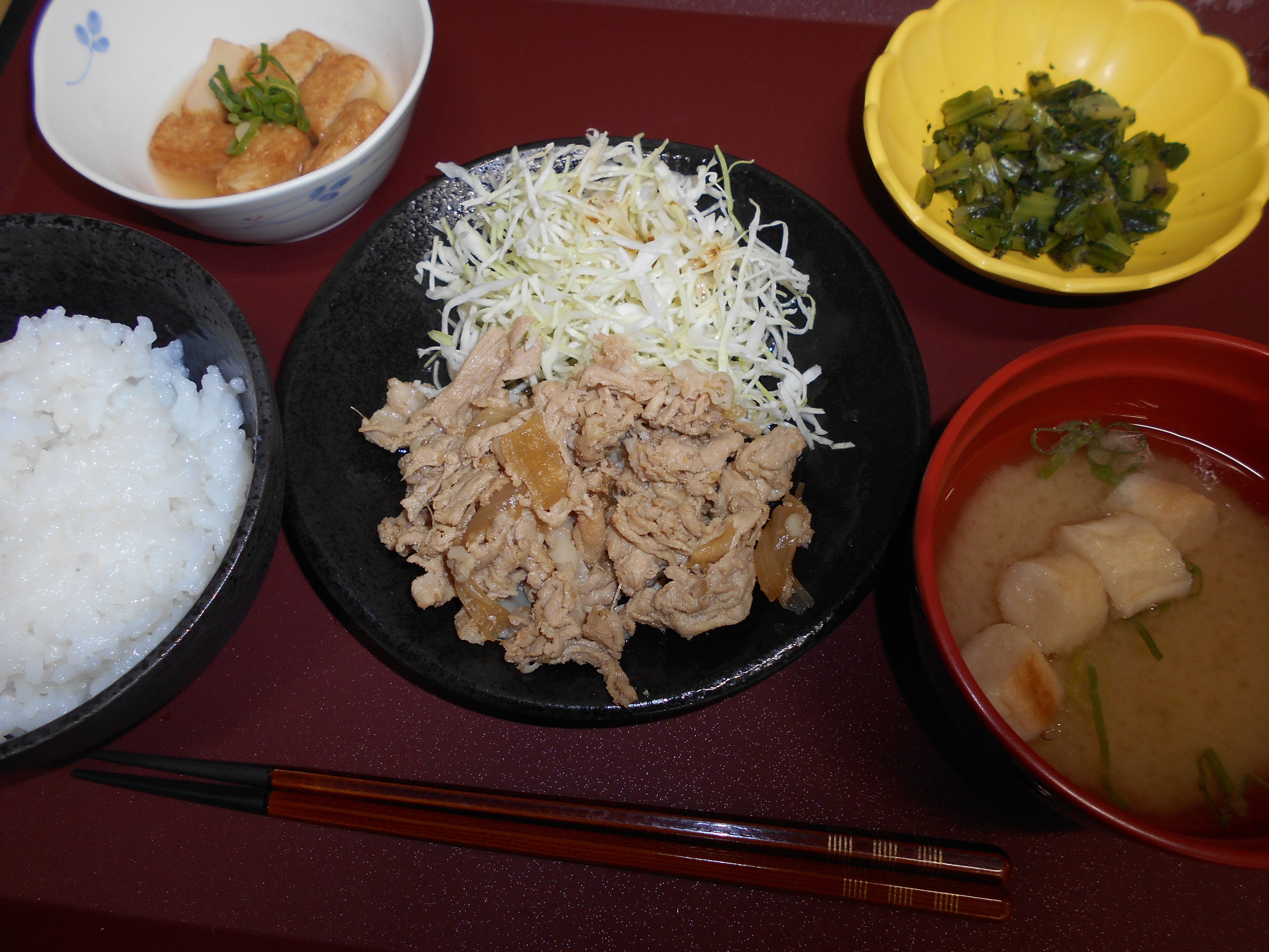 くみのき苑本部　豚肉の生姜焼