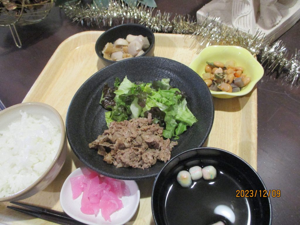 くみのき苑しらさぎ　牛肉の和風つけ焼