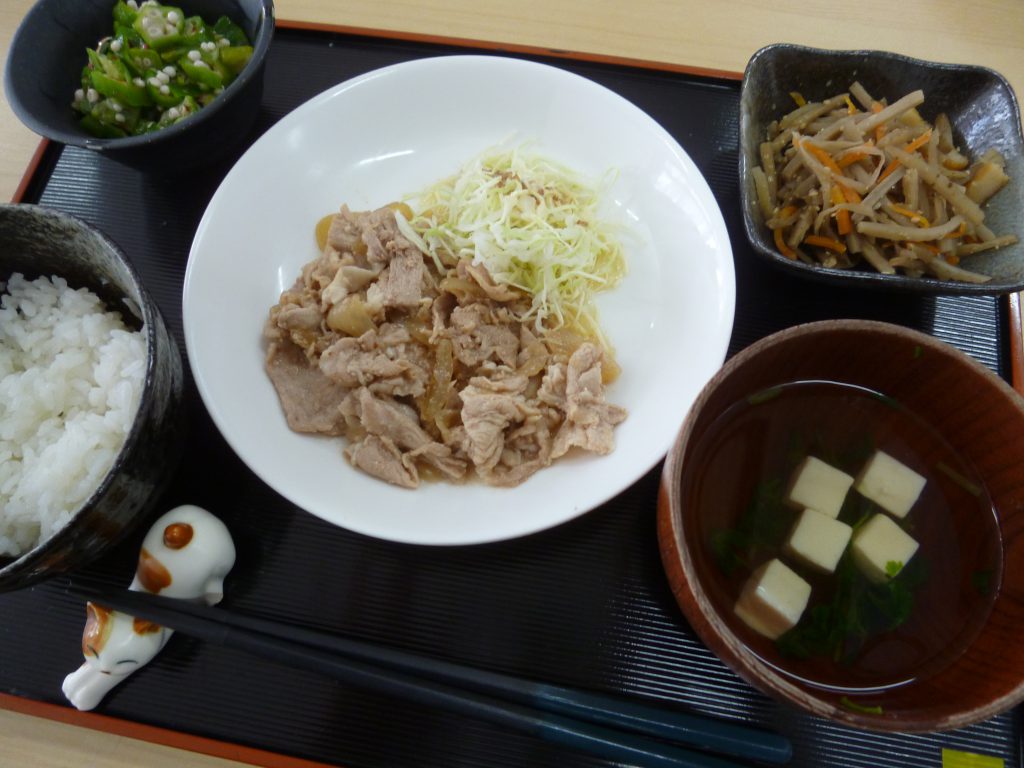 くみのき苑ゆらら　豚肉の生姜焼