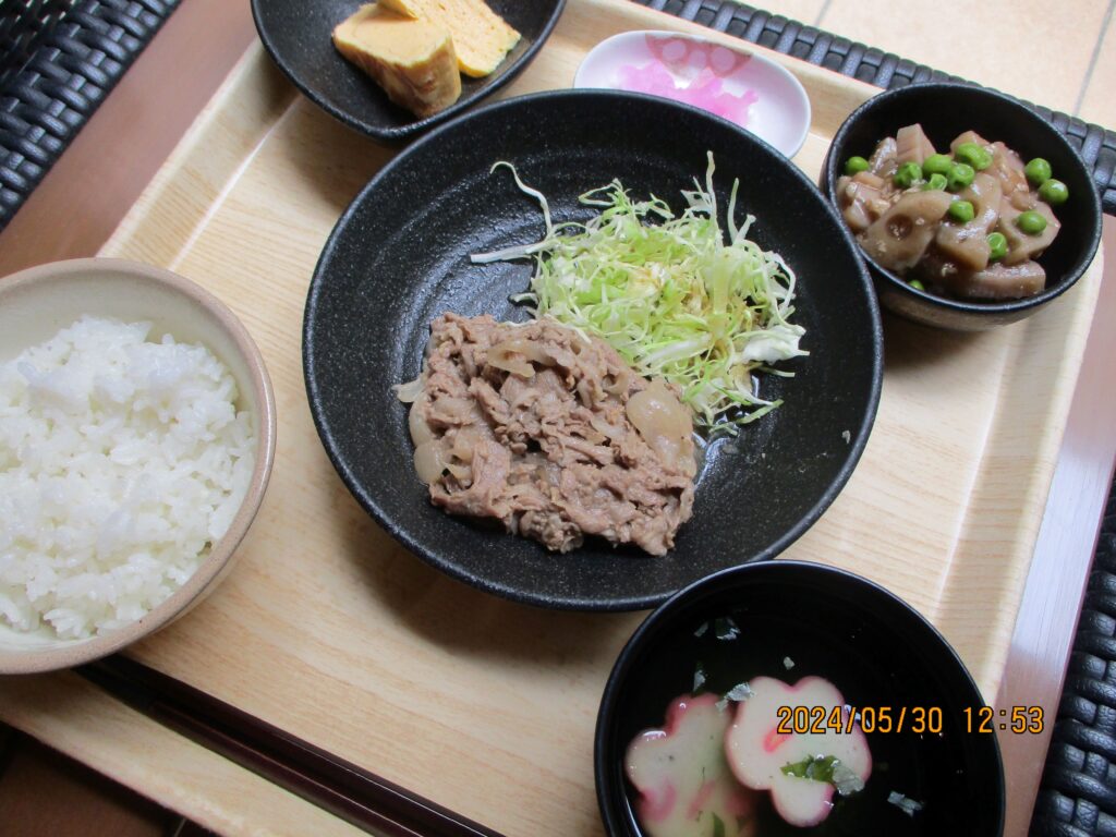 くみのき苑しらさぎ　牛肉の味噌焼