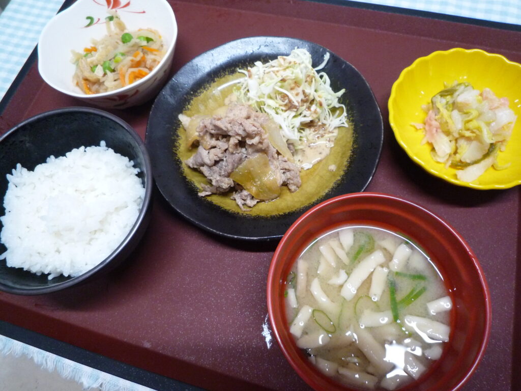 くみのき苑本部　豚肉のつけ焼