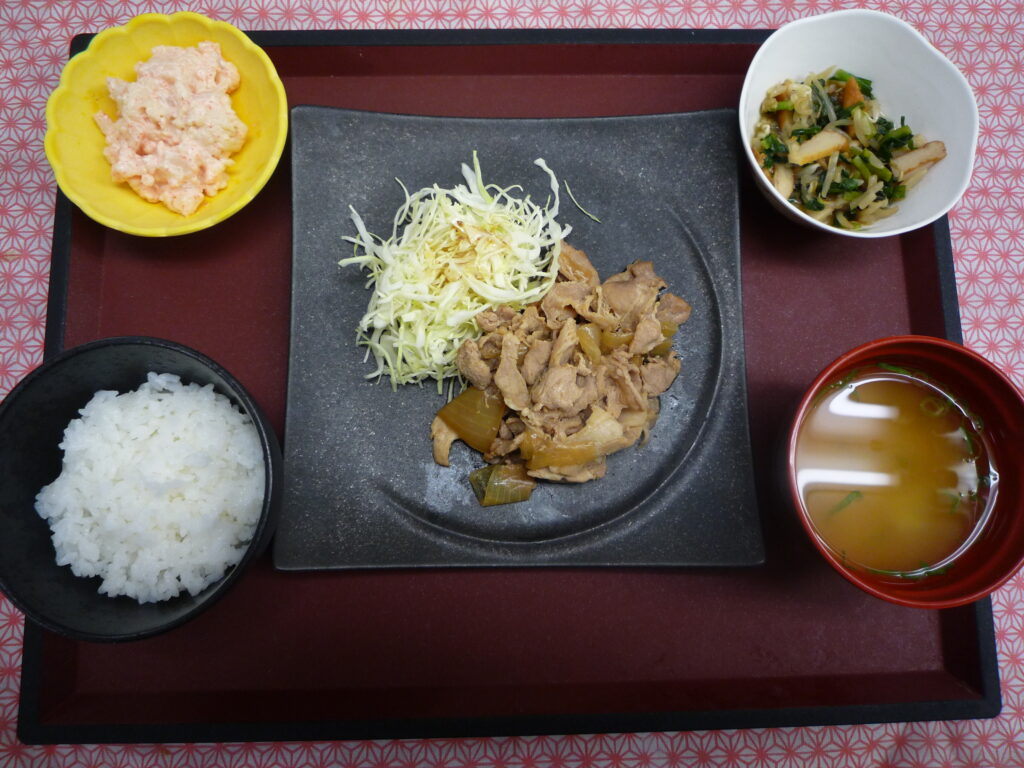 くみのき苑本部　豚肉の生姜焼