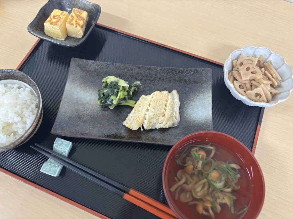 くみのき苑ゆらら　たらの生姜味噌焼