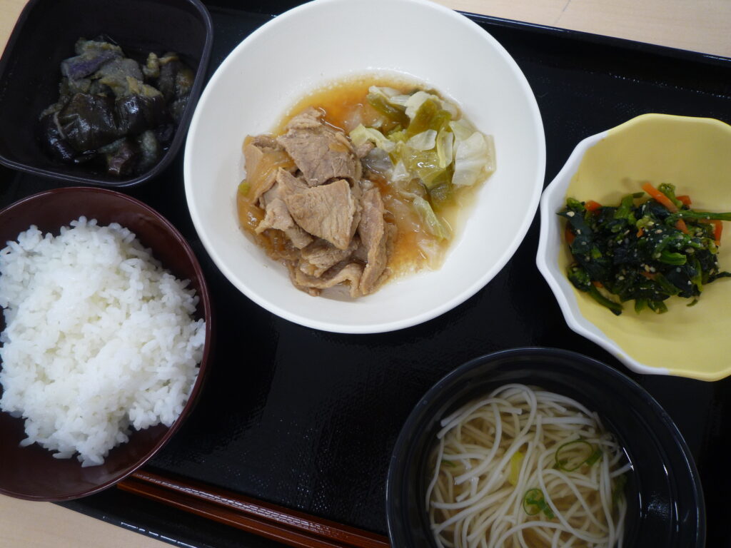 くみのき苑さらさ　豚肉のつけ焼