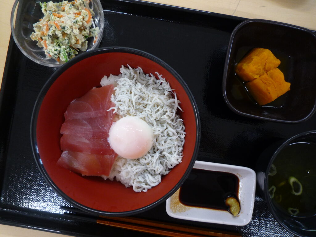 くみのき苑さらさ　しらすまぐろ丼