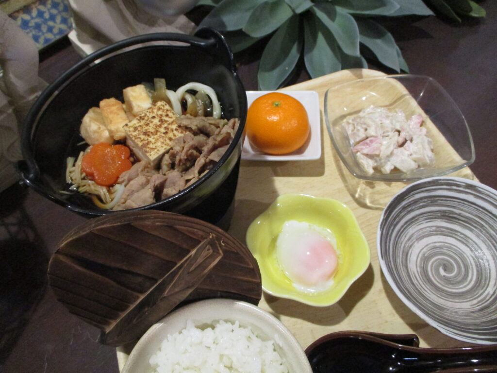 くみのき苑しらさぎ　すき焼き鍋