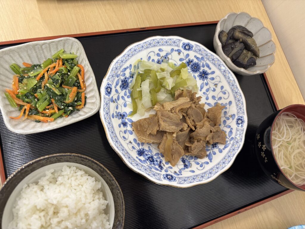 くみのき苑ゆらら　豚肉のつけ焼