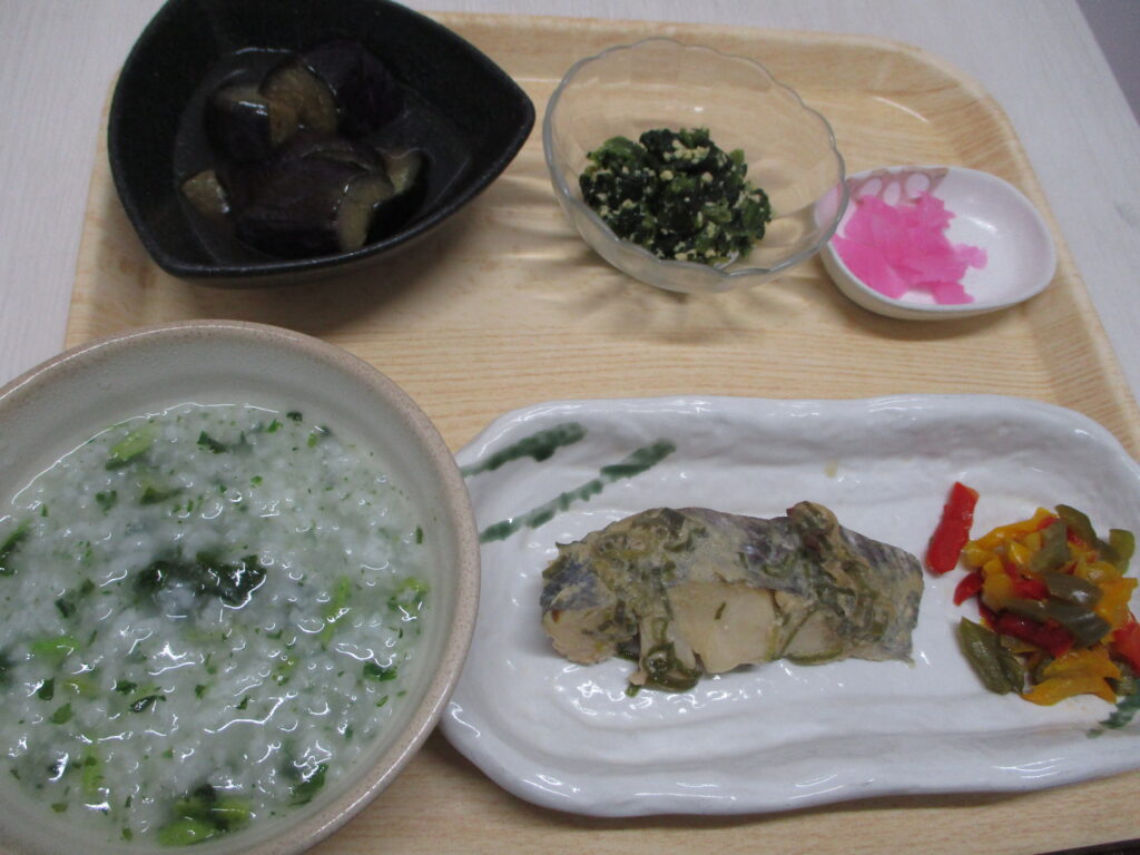 くみのき苑しらさぎ　白身魚のねぎ味噌焼