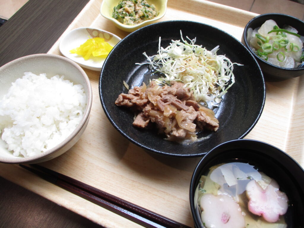 くみのき苑しらさぎ　牛肉の味噌焼