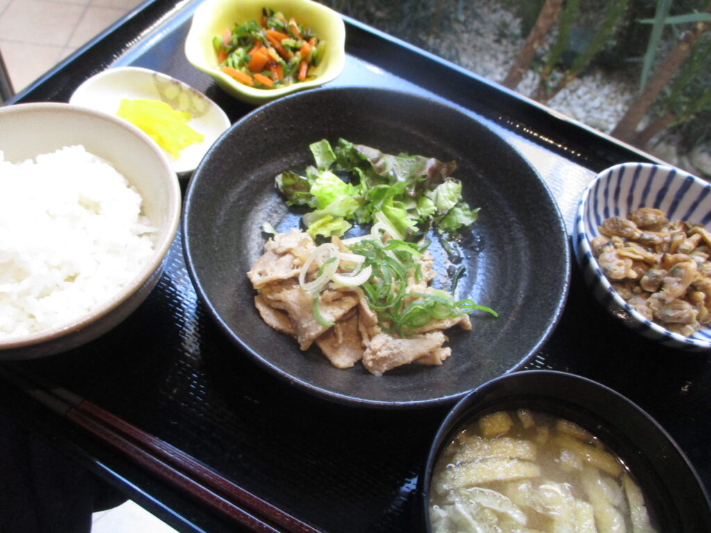 くみのき苑しらさぎ　豚肉のごまだれ焼き