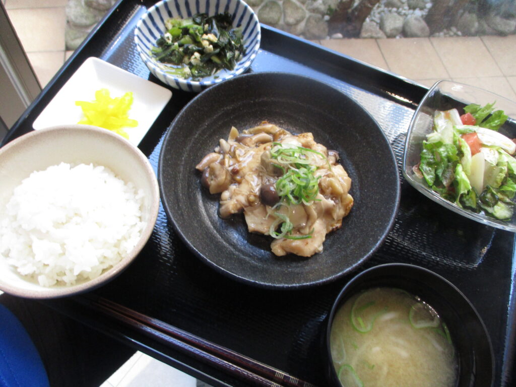 くみのき苑しらさぎ　鶏肉のきのこあんかけ