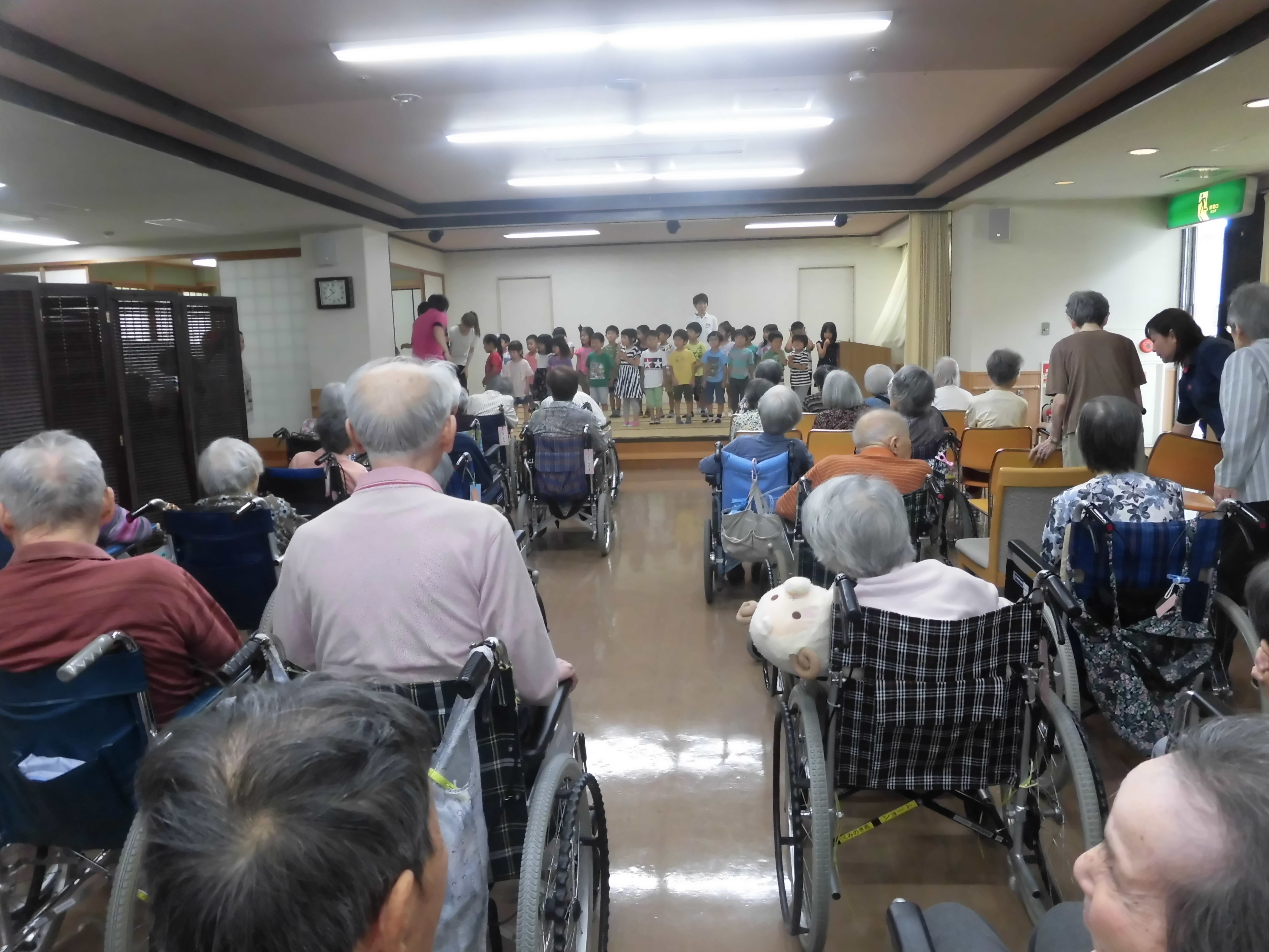 ☆ きらり保育園より園児来苑(平成30年7月12日)☆